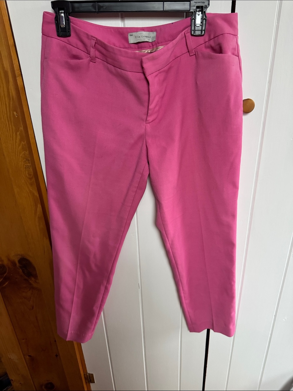 Gap Bright Pink Cropped Dress Pants